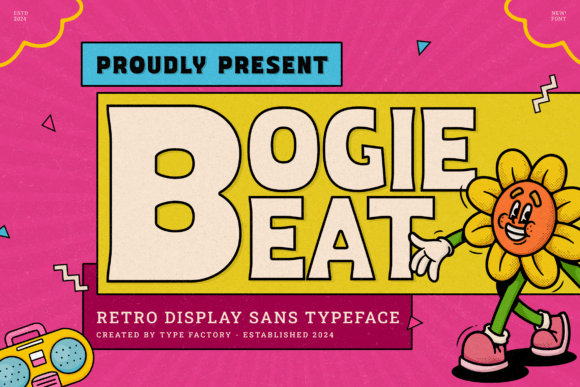 Bogie Beat Font: Retro Display Sans for Modern Web Design