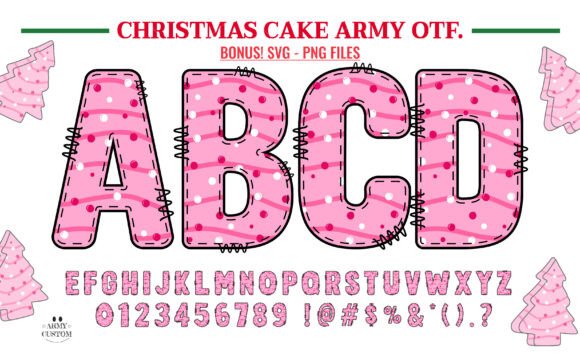 Christmas Cake Army Font: Festive Color Type for Campaigns