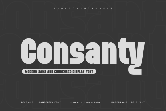 Consanty Font: Bold Sans Serif for Modern Web Layouts