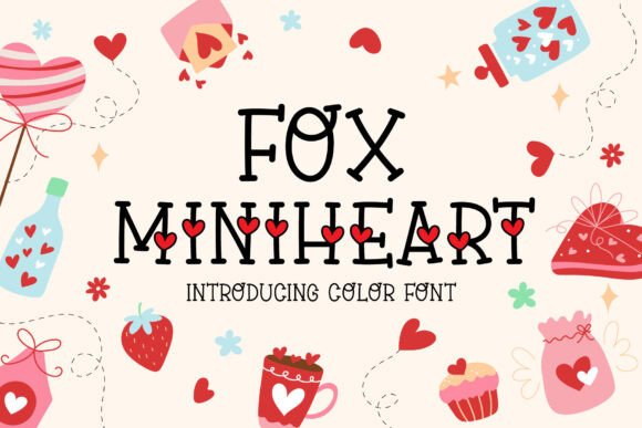Fox Miniheart Font: A Color Typeface for Editorial Warmth