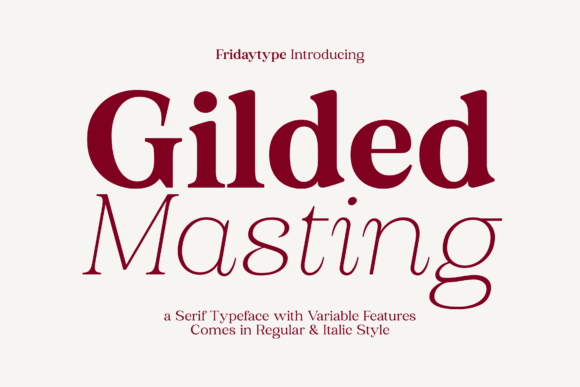 Gilded Masting: A Refined Serif Font for Editorial Design