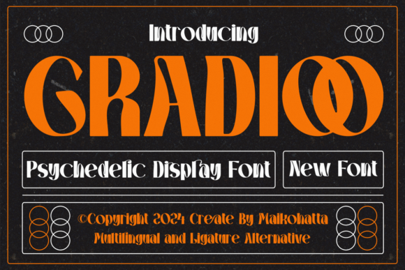 Gradioo Font Review: Testing a Psychedelic Display Typeface