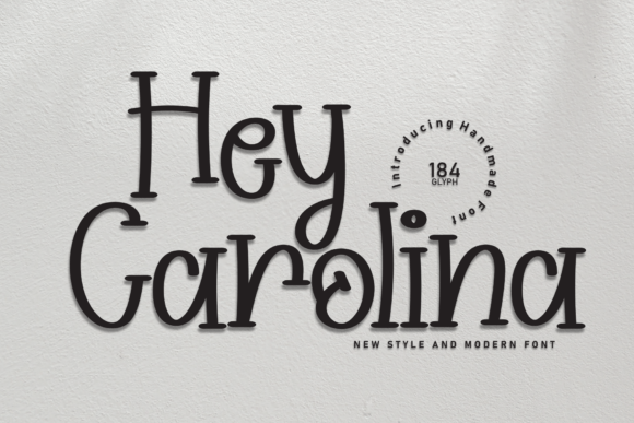 Hey Carolina Font: Charming Handwritten Type for Crafts