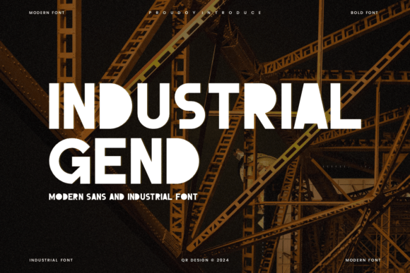 Industrial Gend Font Review for Modern Web Design
