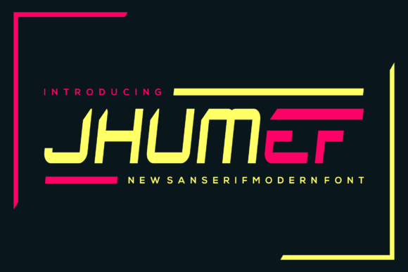 Jhumef Font: A Bold Display Typeface for Campaigns