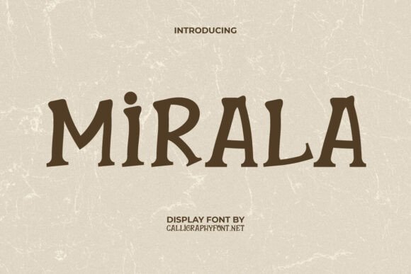 Mirala Font: Playful Display Typography for Web Design