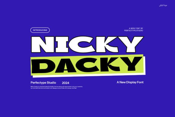 Nicky Dacky Font: Playful Display Type for Makers