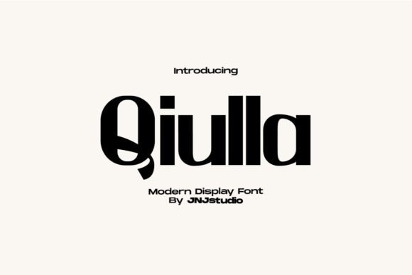 Qiulla Font: Modern Editorial Typography
