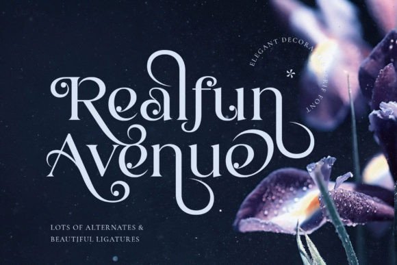 Realfun Avenue Font: Stylish Serif for Crafters
