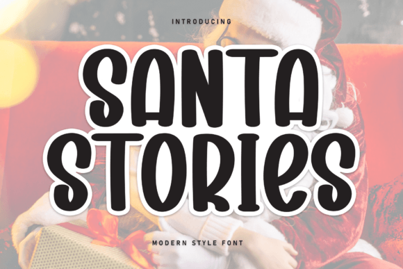 Santa Stories Font: Handwritten Charm for Business Branding