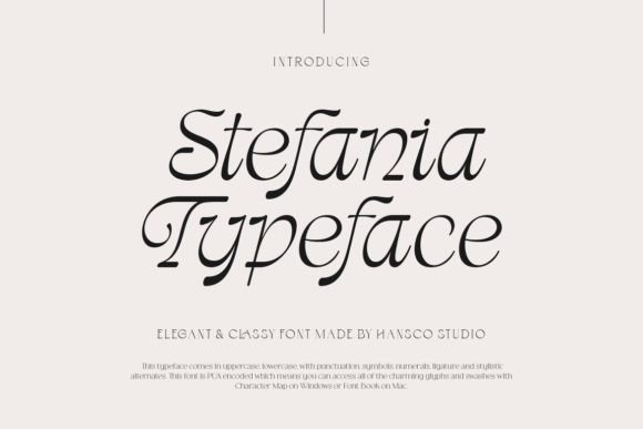 Stefania Font: A Modern Serif for Editorial Design