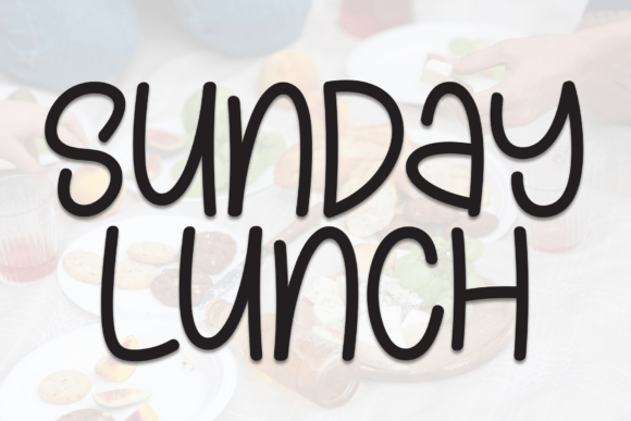 Sunday Lunch Font: Sweet Handwritten Type for Marketing