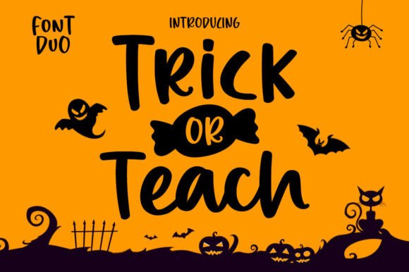 Trick or Teach Font: A Display Typeface for Seasonal Campaigns