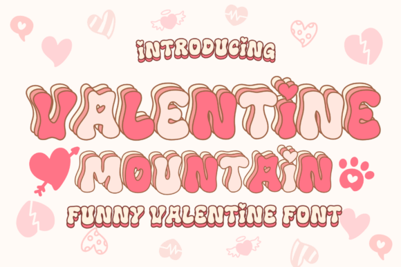 Valentine Mountain Font for Editorial Design