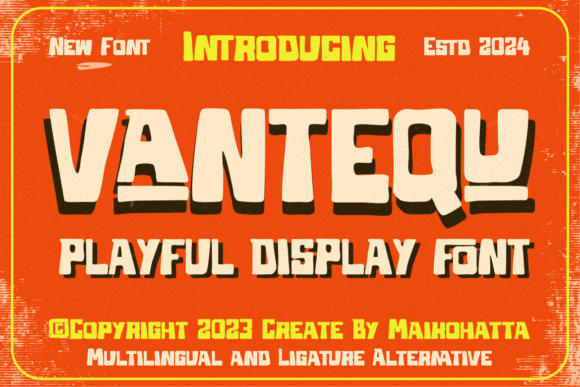 Vantequ: A Designer’s Take on This Sans Serif