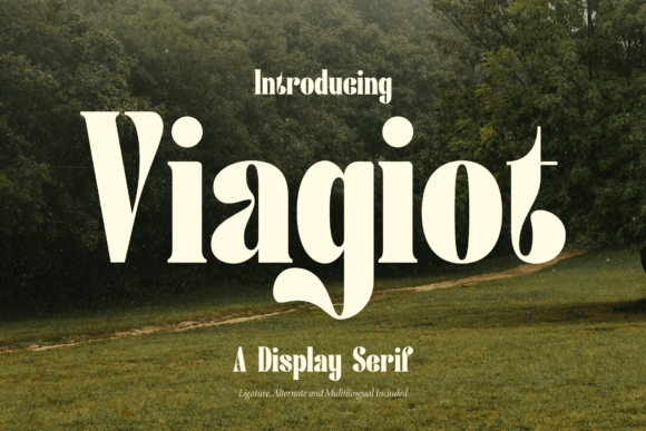 Viagiot Font: Elegant Serif Typography for Crafters