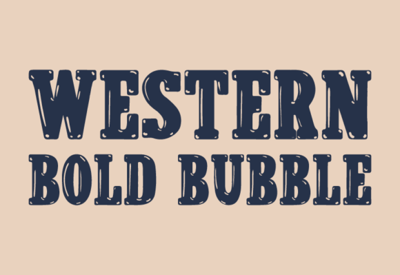 Western Bold Bubble Font: A Retro Display Typeface for Campaigns